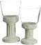 Kaarshouder 17,5 x 17,5 x 33,5 cm Kristal Grijs Cement