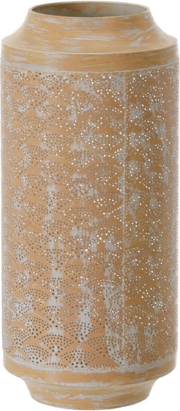 Kaarshouder 22,5 x 22,5 x 50 cm Natuurlijk Metaal