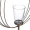 Kaarshouder 32,5 x 14,3 x 49,5 cm Kristal Metaal Zilver