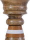 Kaarshouder Bruin Mangohout 12 x 12 x 23 cm