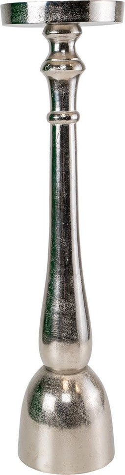 Kaarshouder Classics metaal zilver ø16-50x63cm