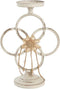 Kaarshouder DKD Home Decor 24 x 13 x 34 cm Metaal Wit