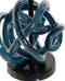 Kaarshouder DKD Home Decor 8424001723041 Kristal Blauw Metaal 13 x 13 x 25 cm