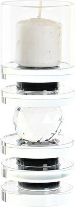 Kaarshouder DKD Home Decor Kristal (6 x 6 x 16 cm)