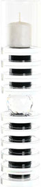 Kaarshouder DKD Home Decor Kristal (6 x 6 x 28 cm)