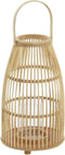 Kaarshouder DKD Home Decor Kristal Bamboe (25 x 25 x 56 cm)