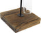Kaarshouder DKD Home Decor Kristal Zwart Metaal Hout Bruin (20 x 20 x 36 cm)