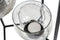 Kaarshouder DKD Home Decor Kristal Zwart Transparant 18 x 18 x 76 cm Ijzer