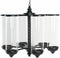 Kaarshouder DKD Home Decor Zwart Metaal Kristal (53 x 53 x 52 cm)