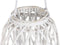 Kaarshouder Home ESPRIT Wit vlechtwerk Kristal 34 x 34 x 80 cm