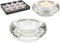 Kaarshouder Transparant Glas 6,5 x 2,5 x 6,5 cm (12 Stuks)