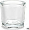 Kaarshouder Transparant Glas 6,5 x 6 x 6,5 cm (12 Stuks)