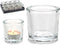Kaarshouder Transparant Glas 6,5 x 6 x 6,5 cm (12 Stuks)
