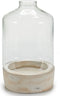 Kaarshouder Transparant Steen Kristal 18 x 29 x 18 cm (4 Stuks)