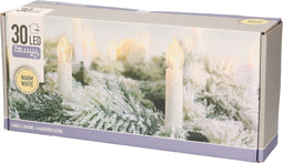 Kaarsverlichting 30 LED - Warm wit