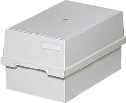 Kaartenbak Exacompta A4 lang kunststof grijs