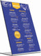 Kaarthouder Europel Staand - L-standaard - A4 - 21 x 29,7 cm - Transparant
