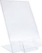 Kaarthouder Europel Staand - L-standaard met visitekaartbakje - A4 - 21 x 29,7 cm - Transparant