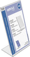Kaarthouder OPUS 2 L-standaard A6 staand acryl - 10 stuks