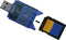 Kaartlezer voor SD/SDHC/MMC-kaarten (Bulk)