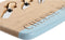 Kaasplank DKD Home Decor Blauw Roze Roestvrij staal Groen Bamboe (33,5 x 24 x 2 cm) (3 Stuks)