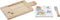 Kaasplank DKD Home Decor Multicolour Bamboe Keramiek Tropisch (21,5 x 11,8 x 1,5 cm) (3 Onderdelen)