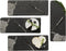 Kaasplankjes Schotse Hooglander - 4 stuks met mesjes - Cadeauset - Just Slate Company Scotland