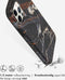 Selencia iPhone 12 (Pro) - Aurora Fashion Backcover - 100% gerecycled - Zwart Marmer