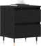 vidaXL - Bedside - Cabinets - 2 - st - Black - Oak - 40x35x50 - cm - Gefabriceerd - Hout