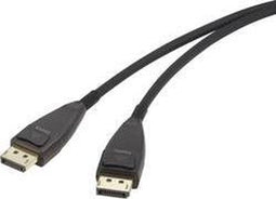 Renkforce DisplayPort Aansluitkabel DisplayPort stekker, DisplayPort stekker 30.00 m Zwart RF-3770964 Vergulde steekcon