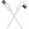 Kabel Coaxiale Antenne TV PremiumCord M/F 90 Wit (Refurbished A)