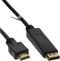 Kabel inLine Displayport HDMI 4K M/M 2 meter zwart