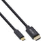 Kabel inLine USB-C HDMI 3.1 2.0 4K M/M 2 meter zwart