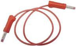 Kabel Met Banaanpluggen / Rood 50Cm