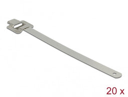 Kabelbind roestvrij staal herbruikbaar met vouwende gesp l 150 x w 10 mm 20 stuks