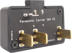 Kabeldeel Batterytester voor Gazelle Panasonic brons, zilver, goud of platina (36 Volt)