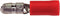 Kabelschoen kogelconnector mannelijk 4 mm - rood (100 stuks)