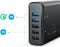 Anker Powerport Speed 5 - Oplader - 5 poorten Quick Charge 3.0 - Zwart