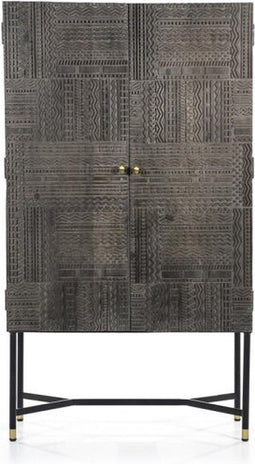 Kabinet Isa Donker Grijs 90 cm | Eleonora