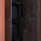 Kabinet kast Milan zwart Mangohout en staal 90 cm - zwarte kast met deuren - houten kast zwart