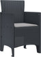 vidaXL - Tuinmeubels - met - Kussens - 2 - stuks - Anthraciet - Poly - Rattan