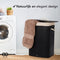 Infinity Goods Bamboe Wasmand - Wassorteerder - Deksel - 72 Liter - Zwart