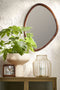 Mica Decorations Bosco Wandspiegel - L50 x B69 cm - Mangohout - Donkerbruin