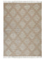 KACEM - Laagpolig vloerkleed - Beige - 140 x 200 cm - Katoen