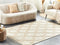 KACEM - Laagpolig vloerkleed - Beige - 160 x 230 cm - Katoen