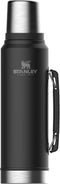 Stanley Classic Legendary Bottle 1L | Matte Black Pebble | Thermosfles houdt 24 uur warm of koud | Vaatwasserbestendig | Roestvrijstalen Thermoskan | Lekvrij | BPA-Vrij