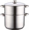 Kadirelli Couscouspan met Deksel - Stoompan - 3-Delig - Ø24 cm - 8L - RVS