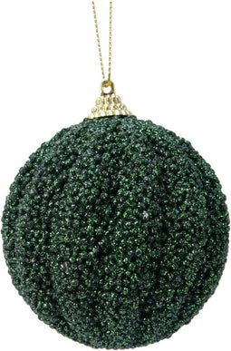 KAEMING B.V. - Groene boombal met glitters 8 cm