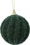 KAEMING B.V. - Groene boombal met glitters 8 cm