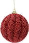 KAEMING B.V. - Rode boombal met glitters 8 cm